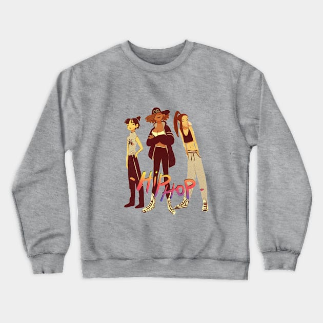 hip-hop girls Crewneck Sweatshirt by leilacourtillon